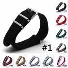 Нейлоновый ремешок для часов 16 мм 18 мм 20 мм 22 мм аксессуары для часов НАТО армейский спортивный тканый ремешок для часов нейлоновый браслет заменить ремешок DW