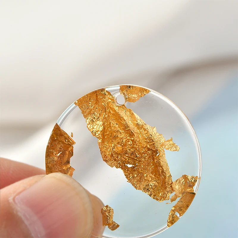 Прозрачные Платиновые полые листья циркулярные Акри лист diy ювелирные изделия