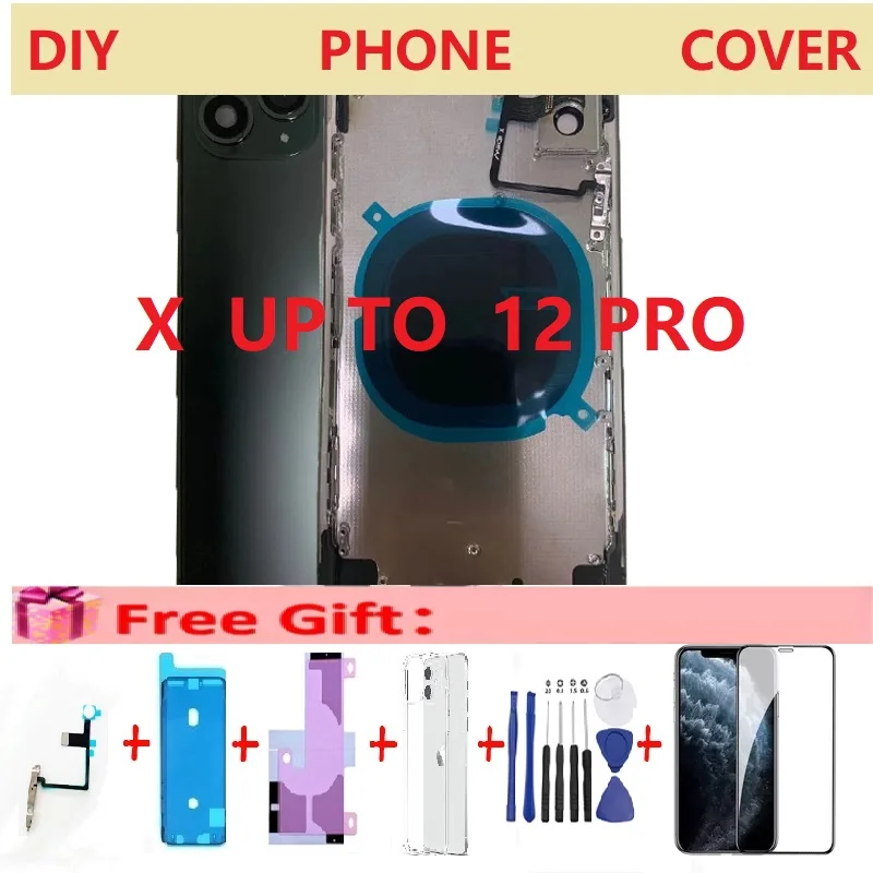 

2021 X Like to 12 PRO back shell, used for DIY to send waterproof glue battery adhesive fusible type Make X into12PRO