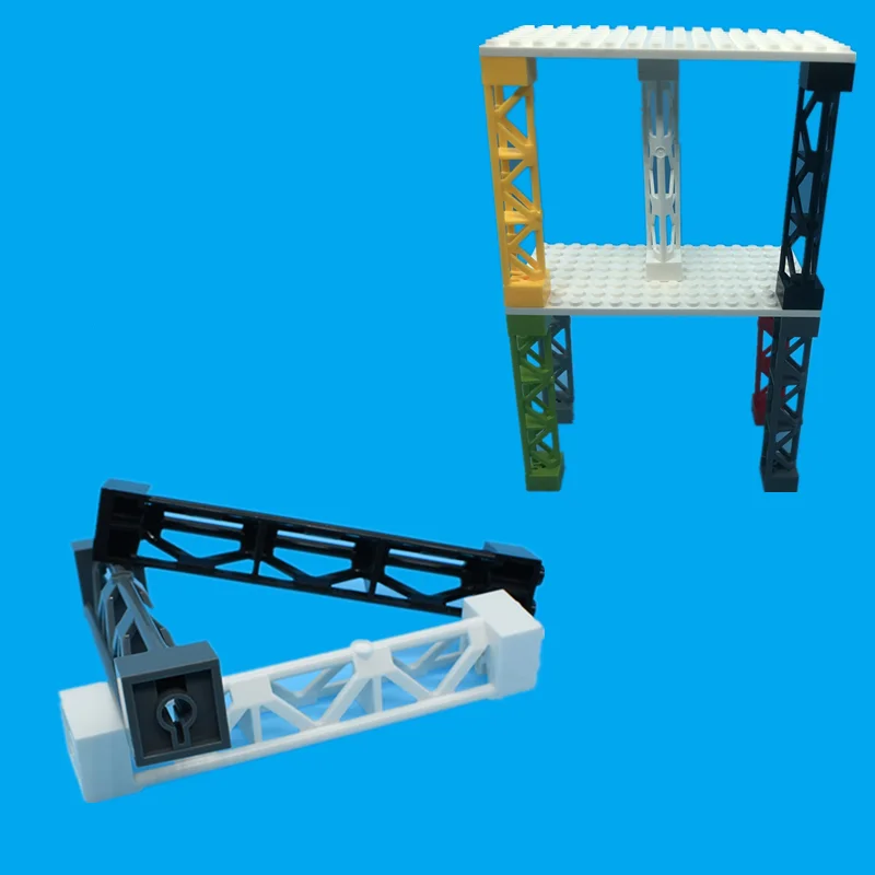 

Small particle building block scene parts accessories 58827 / 95347 819108964 column train track support frame assembly toys