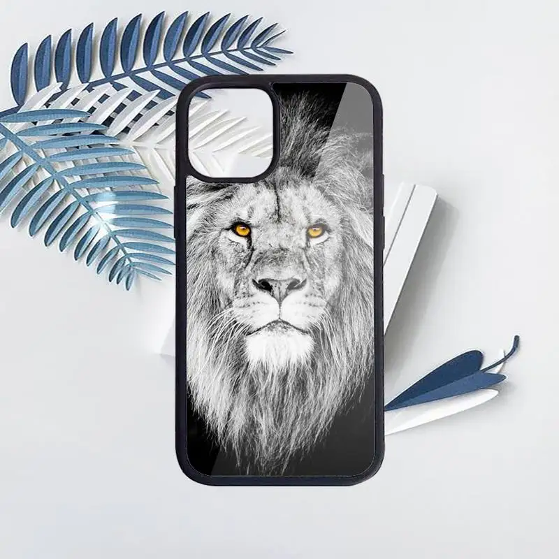 

lion art animal cool Phone Case for iPhone 11 12 pro XS MAX 8 7 6 6S Plus X 5S SE 2020 XR Hard PC