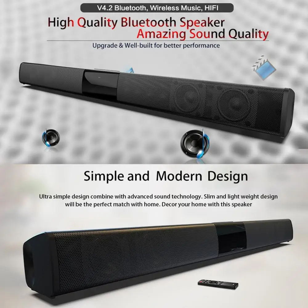 20 Вт Bluetooth Колонка s Hi Fi домашняя система объемного звучания звуковая панель