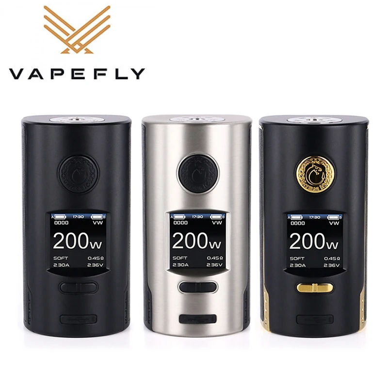 Оригинальный Vapefly Kriemhild 200 Вт TC коробка мод мощность 18650/20700/21700 батарея выход TC/VW/Curve