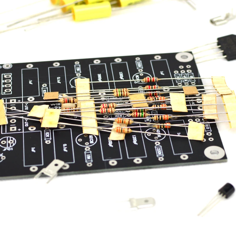 MM MC Dual-TVV-46 полностью дискретный голосовой фоно HiFi Предварительный усилитель DIY Kit
