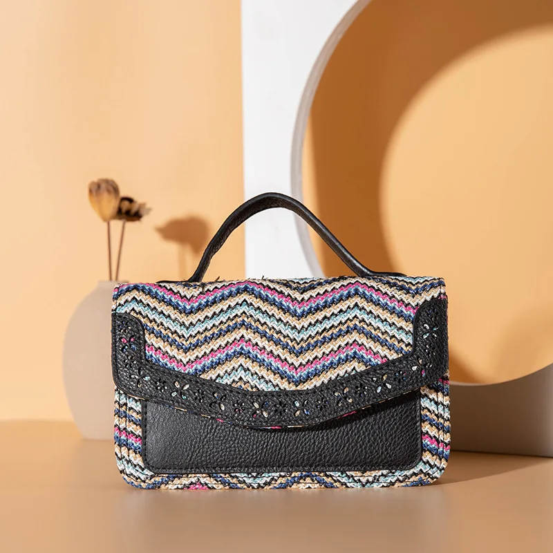 

Радужный дизайн, женские сумки на плечо, сумка-тоут с карманом для телефона, сумки через плечо с ажурным цветком, сумка-мессенджер из полипро...