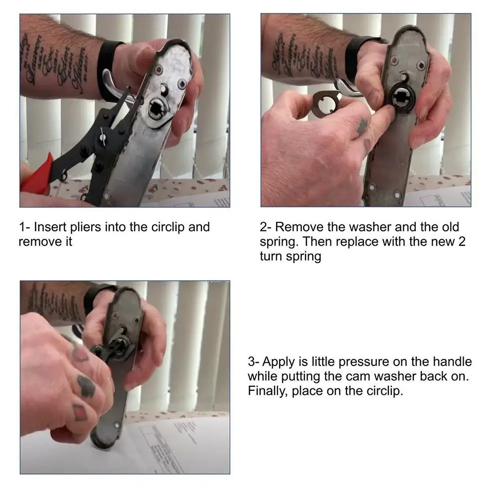 10 шт. сменная пружинная ручка прокрутки Рычажная защелка внутренняя катушка