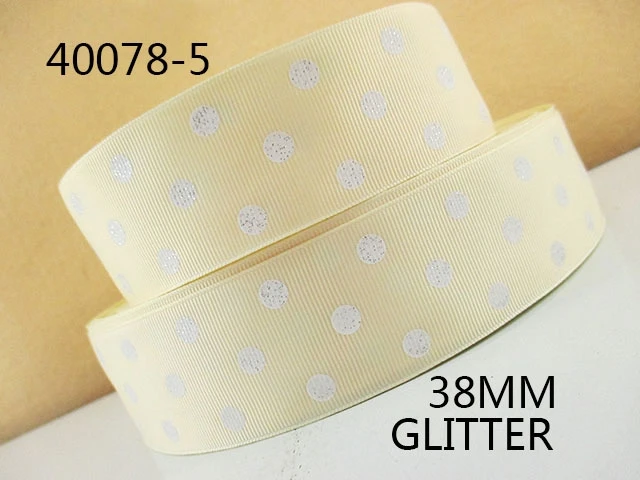 David accessories 1," 38 мм точка печатная Полиэстеровая корсажная лента 5yds, материалы для ручных поделок, Свадебная подарочная упаковка, 5Yc3334 - Цвет: 1040078005