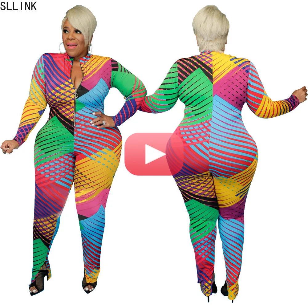 

Европейский и американский популярный облегающий высокоэластичный комбинезон с длинным рукавом и асимметричным принтом в полоску