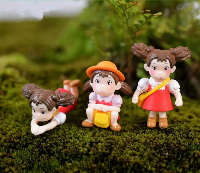 Миниатюры аниме для девочек фигурки экшн-фигурки суккуленты настольные детей