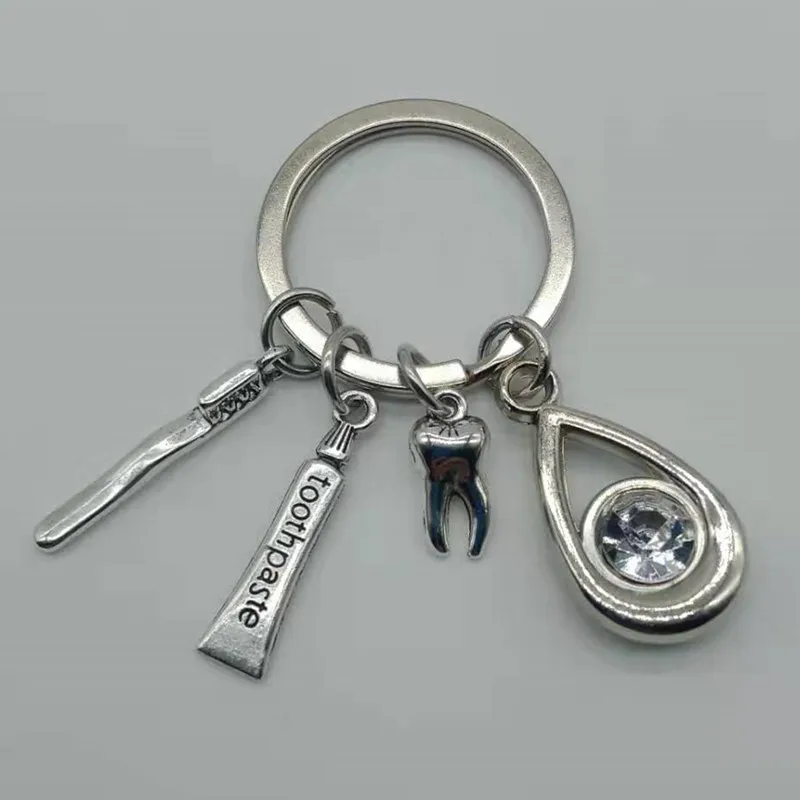 Капли воды разноцветный камень стоматолога брелок стоматологический помощник