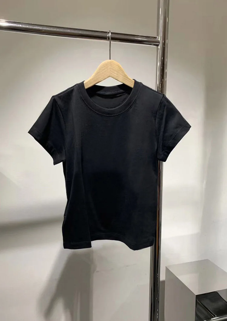 

New High quality summer casual breathable Classic women's soft short sleeve T-shirt