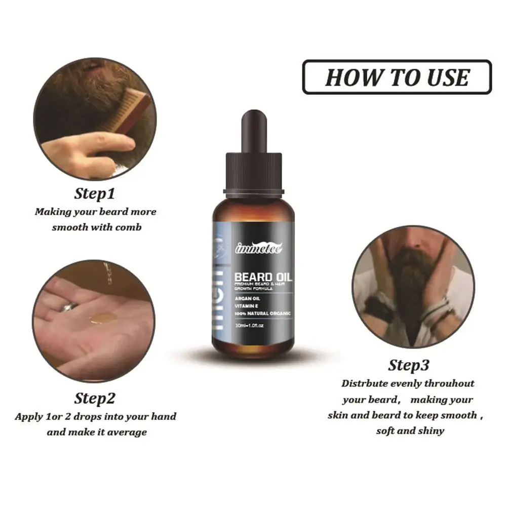 30 мл масло для бороды компактное смягченное глубокое увлажняющее бороды| |