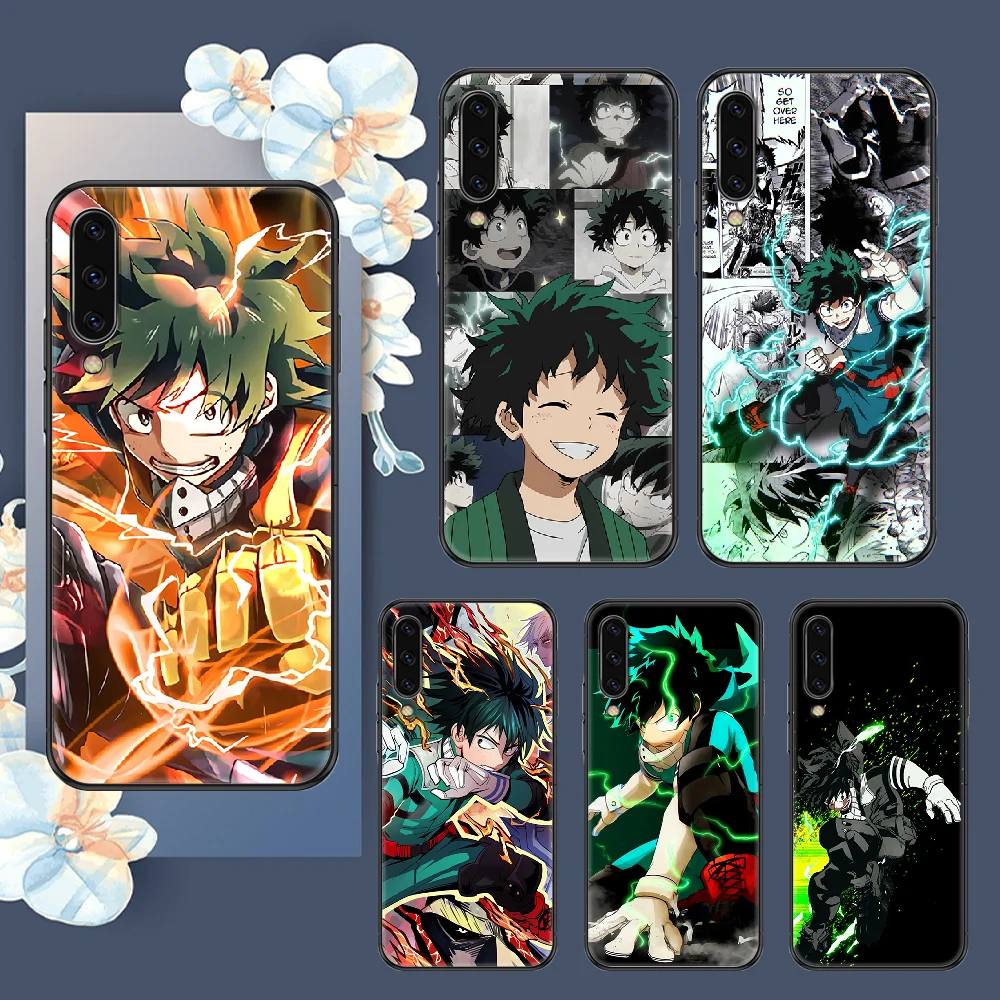 Телефонный чехол Midoriya Izuku для Samsung Galaxy A 3 5 7 8 10 20 21 30 40 50 51 70 71 E S 2016 2018 4G, черный