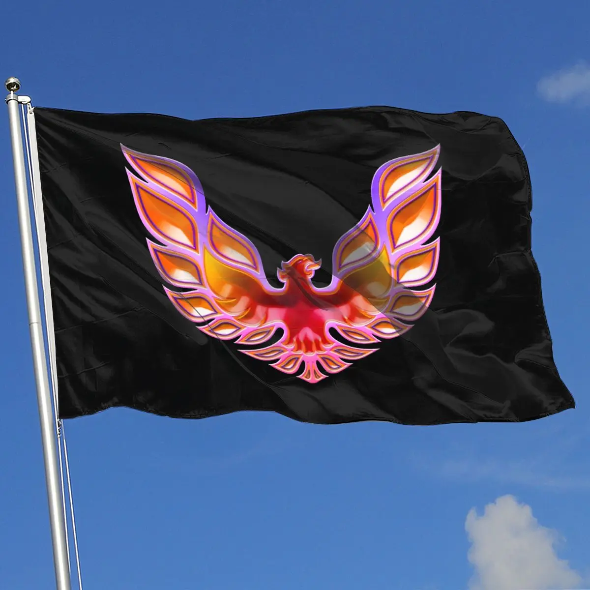 

Pontiac Trans Am Firebird Flag Vivid Color and UV Fade Resistant Canvas Header and Double Stitched Polyester
