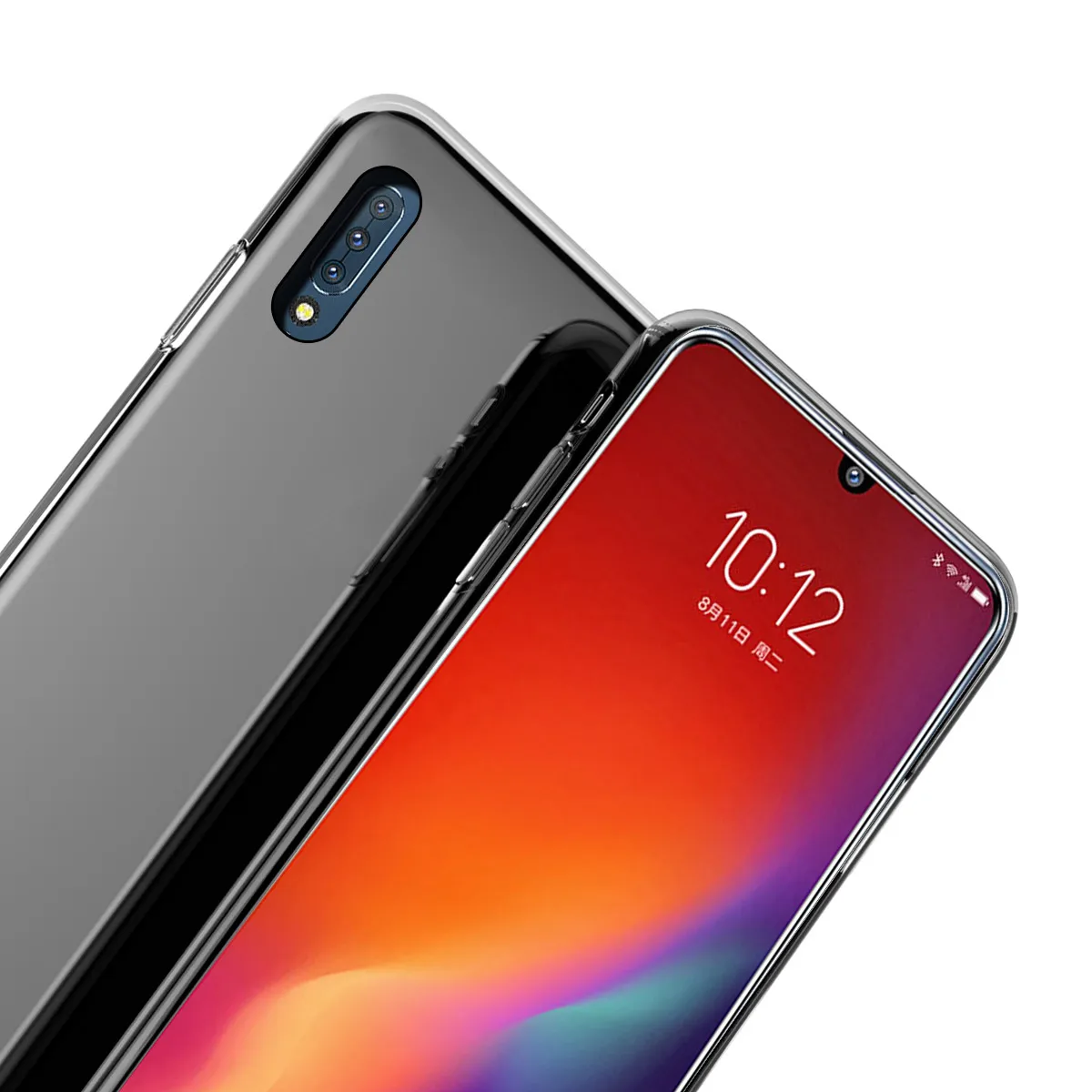 For Lenovo Z6 Back Case Slim Fit Soft TPU Shockproof Non-Slip Phone Protective Cover Transparent Color Coque Fundas |