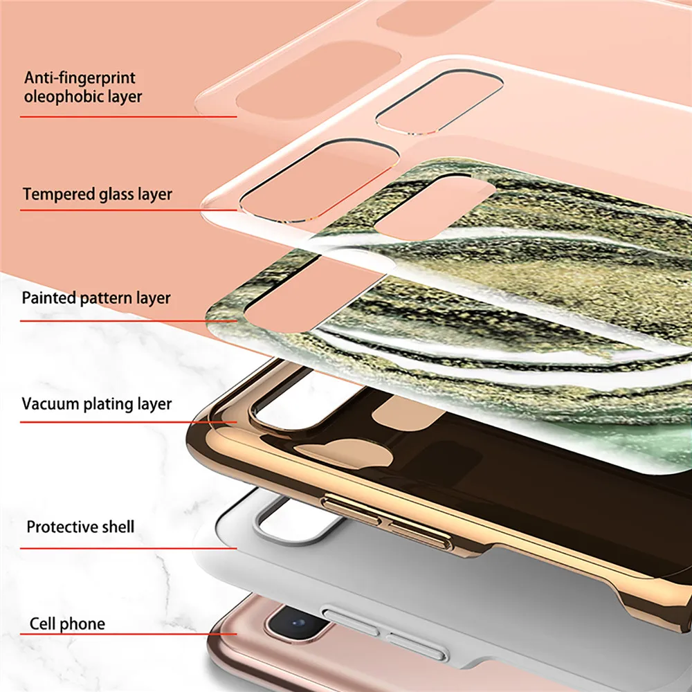 

All-inclusive Electroplating Painted Glass Phone Case Ultra-thin Cover for Samsung Galaxy Z Flip Phone