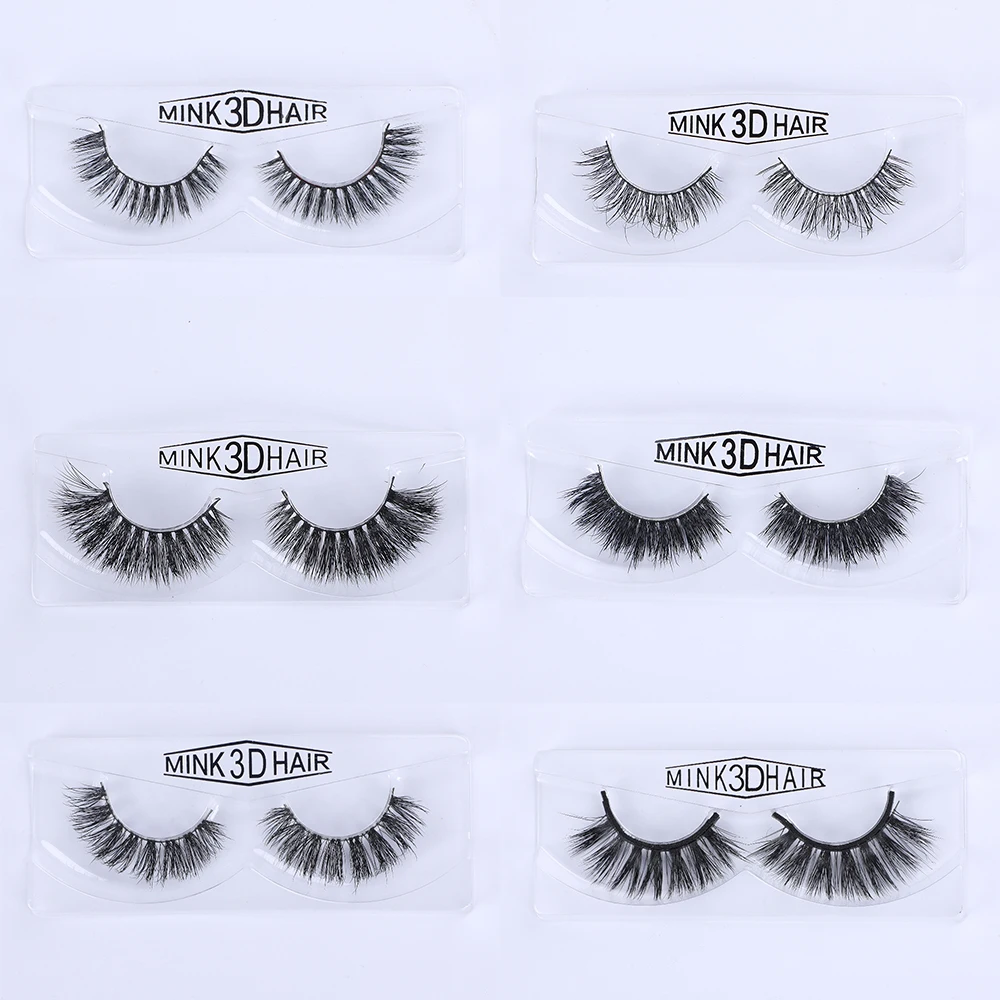 1 пара норковые накладные ресницы для натурального вида многоразовые ручной