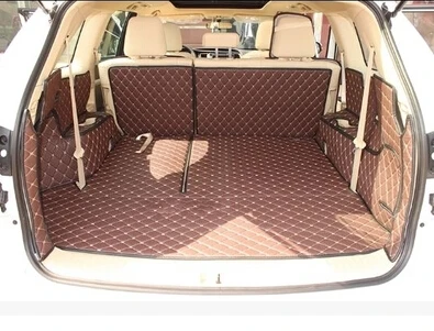 

Customized full surrounded car trunk cargo mats for Toyota Highlander 7seats waterproof boot carpets for Highlander