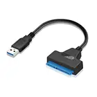 Переходник SATA-USB, кабель SATA 3 USB 3,0, кабель 22pin, конвертер для жесткого диска 2,5 дюйма, SSD HDD, драйвер до 6 Гбитс