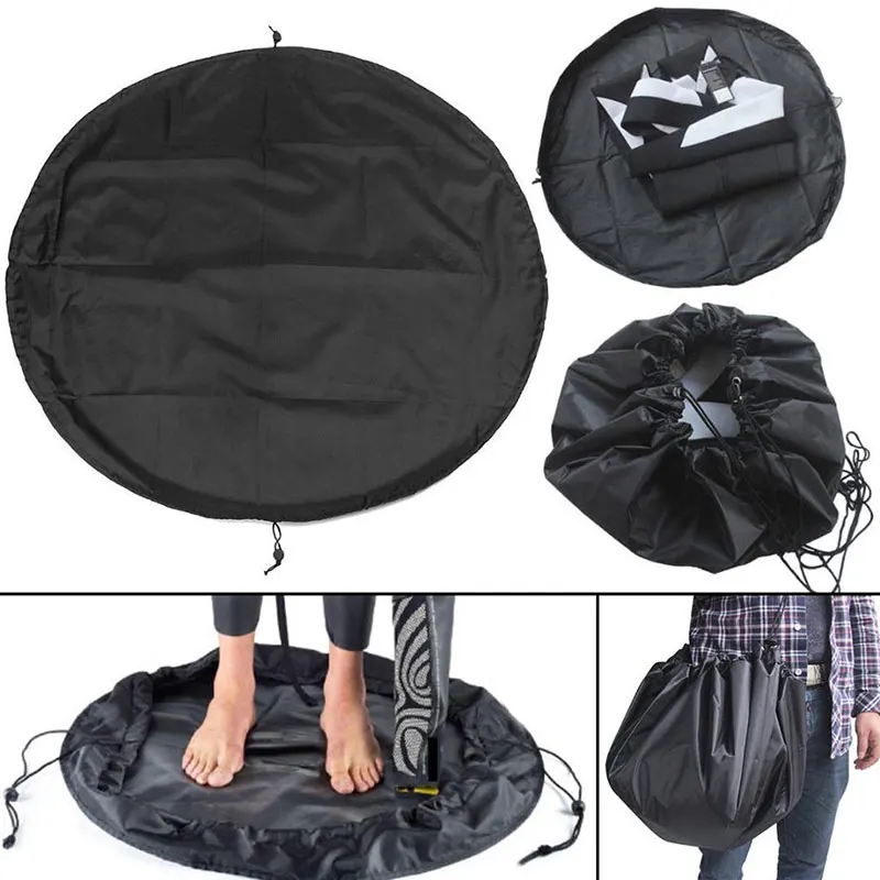 

Waterproof Beach Bag Black Carry Bag Surfing Wetsuit Holding Swimming Wetsuit Sport Bag Polyester Mat Swimming Accessories