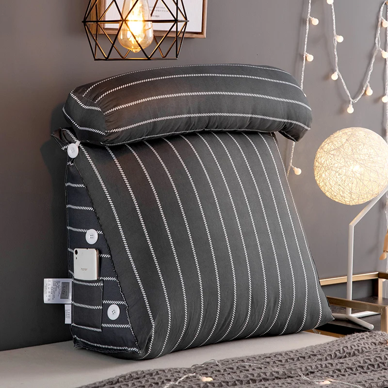 Прикроватная треугольная подушка большая Мягкая Подушка Татами обертывание