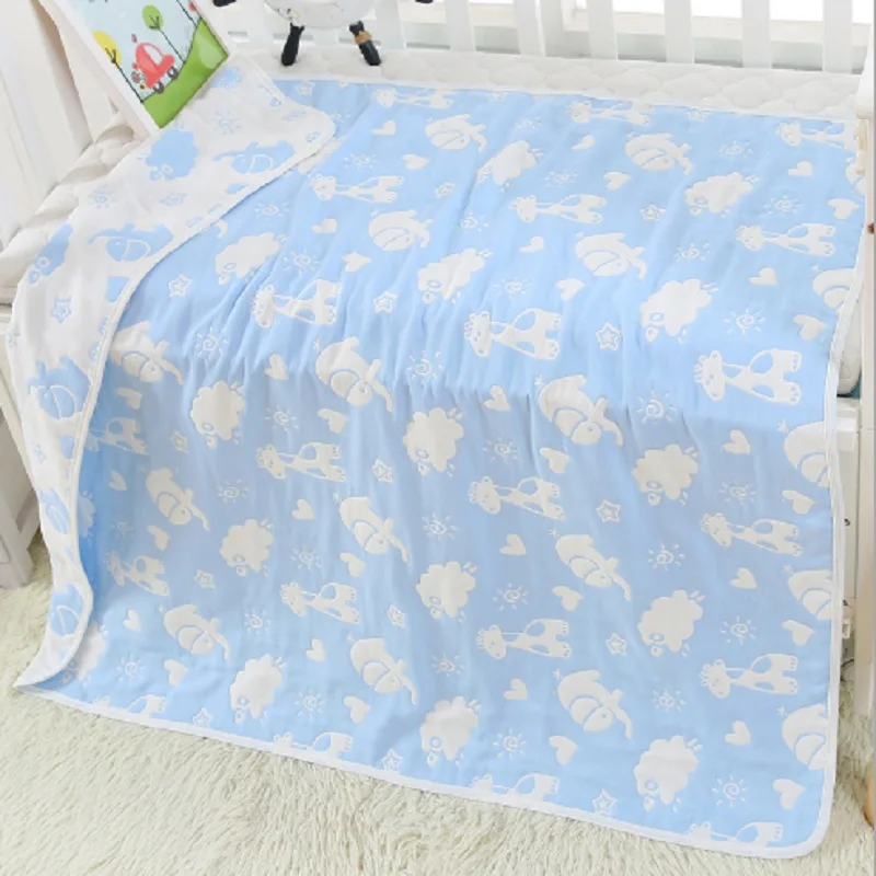 

Miracle Baby Swaddle 100% Muslin Cotton 6 Layers Baby Bath Towel Newborn Blankets Bebe Receiving Blankets Infant Wrap 80*80cm