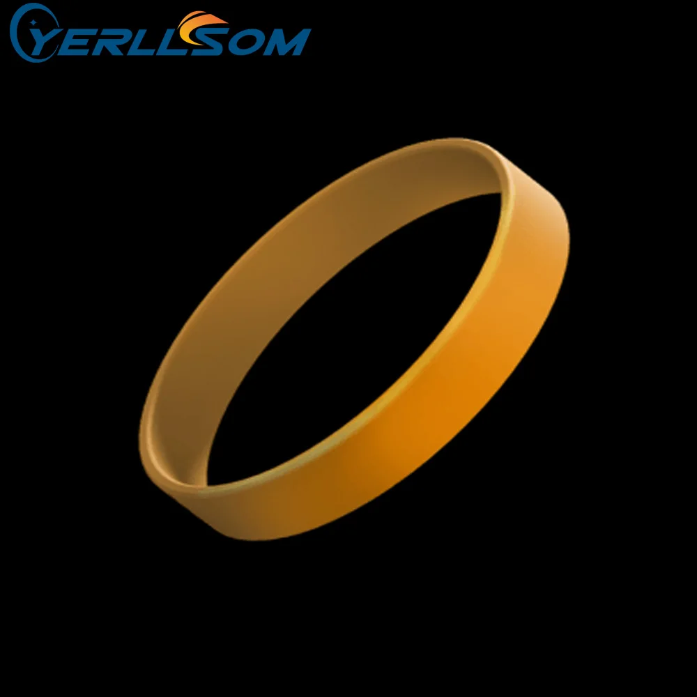 

YERLLSOM 100 шт./лот Высокое качество 1/2 дюйма оранжевые силиконовые браслеты для мероприятий B20060465