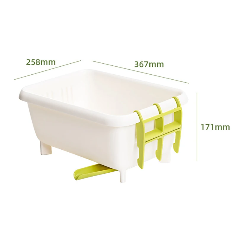 

Creative Kitchen Drain Basket Bowl Plate Storage Organizer Plastic Storage Basket Fruit Vegetable Storage Kitchen Accessories