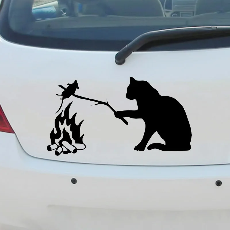 

Car Stickers Car Products Decals Modeling Wall Stickers Art Accessories Waterproof PVC Decals Car Cat 15cm*8.1cm