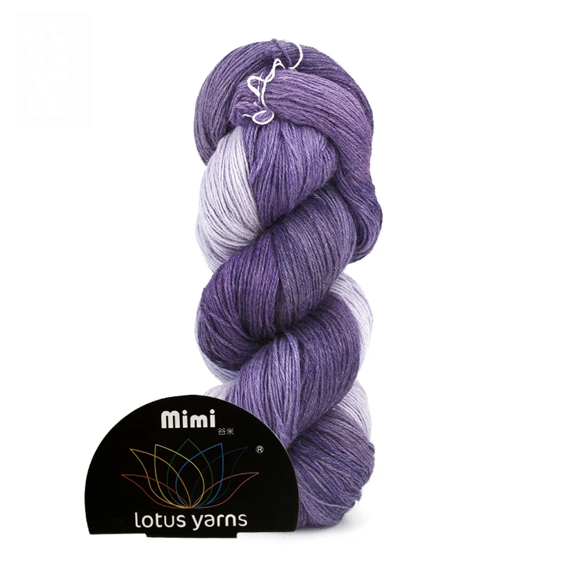 50 г Хэнк расписанная вручную норковая вискоза Шерсть смешанная с кашемиром Пряжа