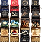 Деревянная музыкальная шкатулка с ручным заводом в стиле парка Юрского периода на день рождения