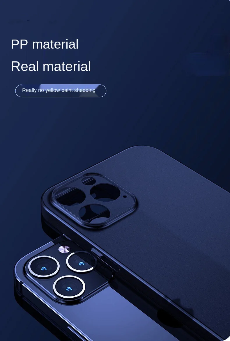 

Ultra Thin Matte PP Case For iphone 12 Mini Pro Max Full Cover Hard PC Shockproof Case