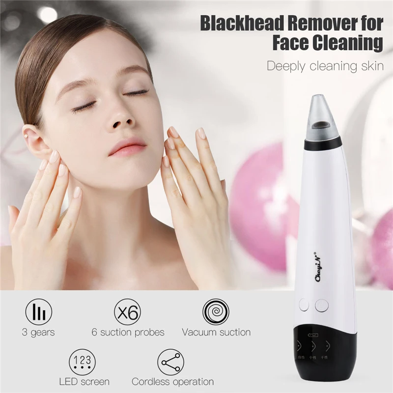 

Pore Cleaner Blackhead Remover Vacuum Face Skin Care Blackheads Acne Pimple Removal Vacuum Cleaner Black Dot Removal Tools