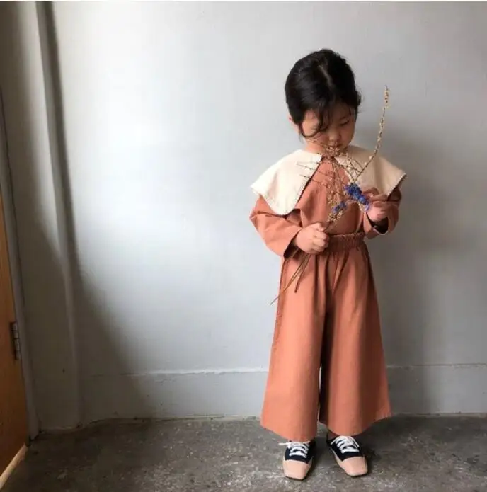 Новинка Весна 2020 свободные хлопковые и конопляные брюки для девочек с высокой