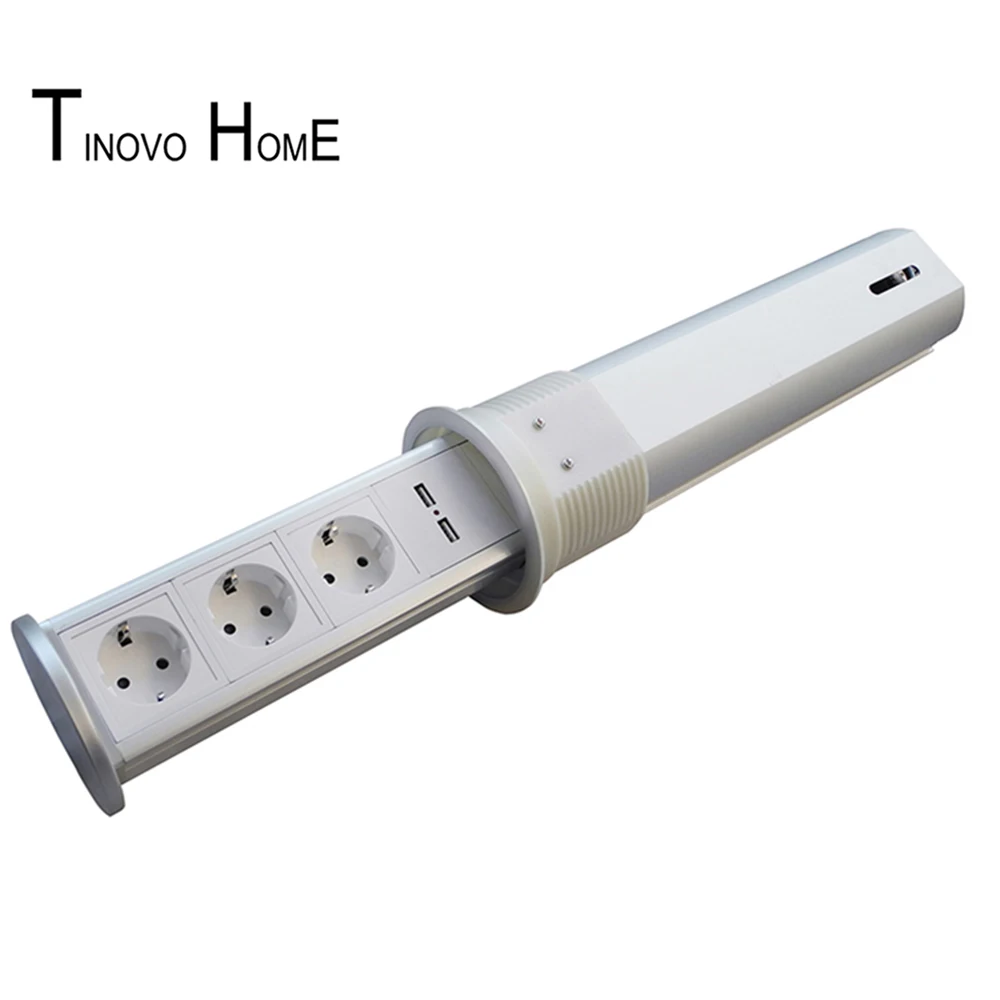 Пневматическая Выдвижная настольная розетка/скрытая розетка/3 немецких