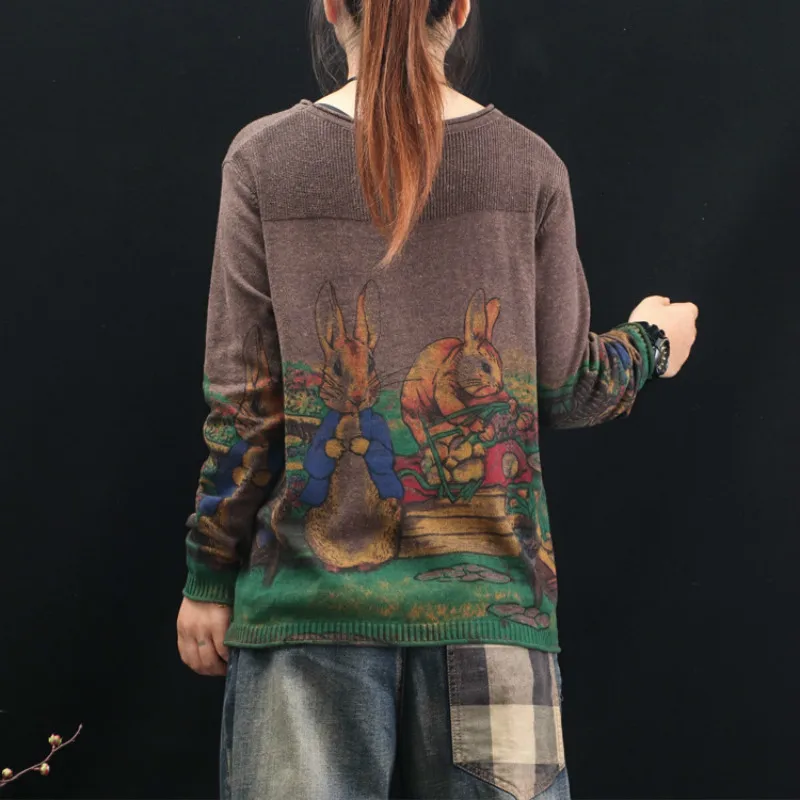 Зимняя уличная одежда Max LuLu модная Корейская женская женские свитера с принтом