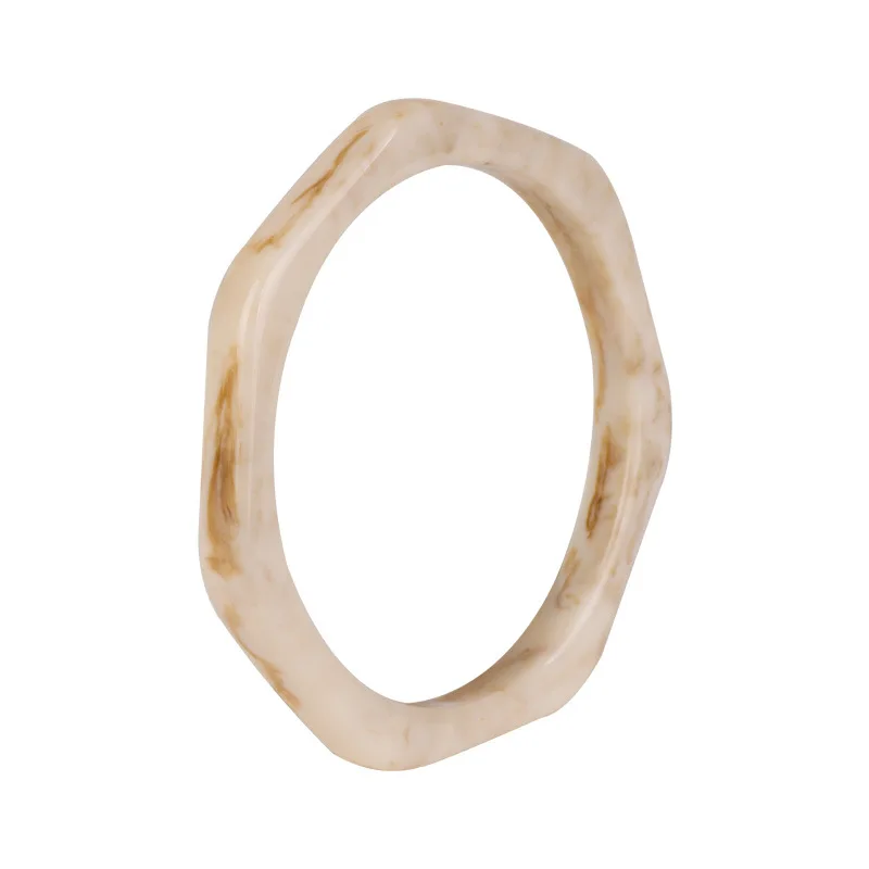 Новые модные браслеты из смолы Lvory marble, женские браслеты с геометрическим акриловым черепахом, Женские Простые очаровательные ювелирные изделия