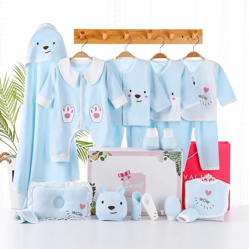 Комплект одежды для новорожденных Подарочная коробка малышей 18 шт. осенне-зимнее