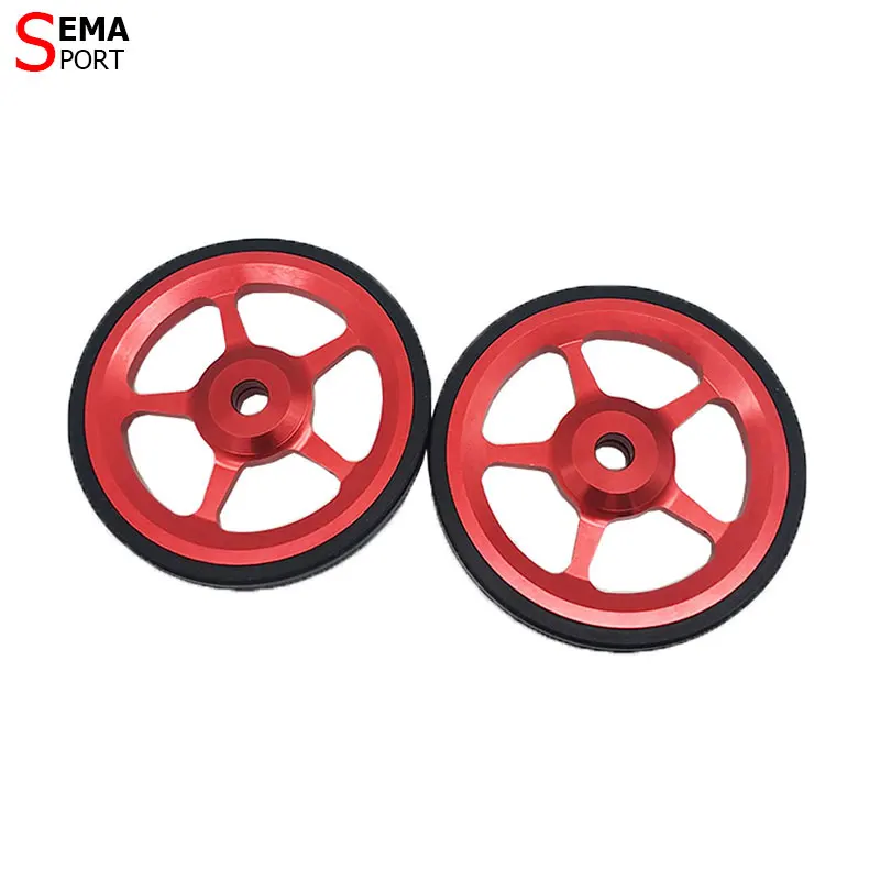 

Easy Wheel Aluminium Alloy SEMA Super Light 21g Floding Bicycle Double AL7075 CNC 60mm Black/Gold/Silver For Brompton