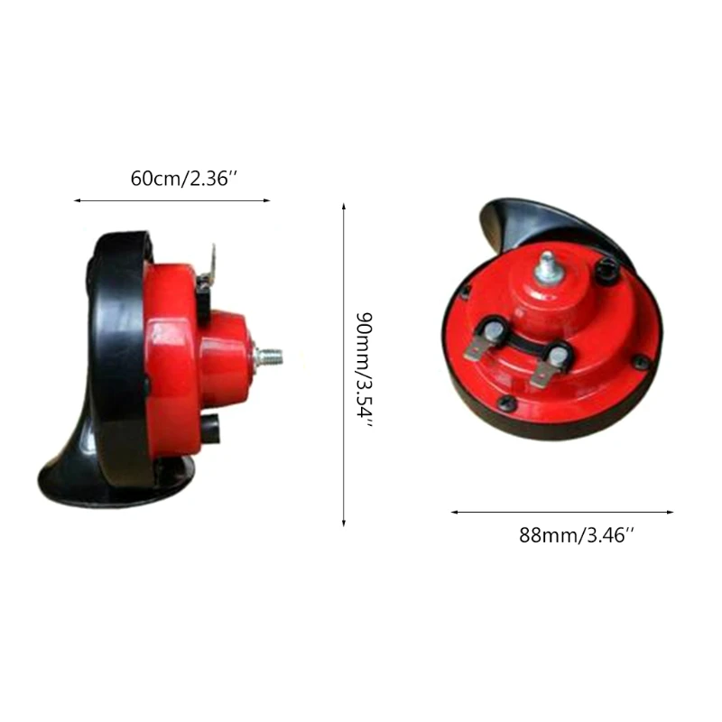 

Universal 300DB Loud Car Air Horn 12V Trumpet Super Train Horn for Trucks Vehicle Horn Dual-tone Electric Snail Air Horn