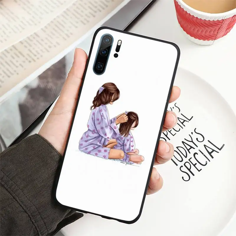 

Mom and baby Phone Case For Huawei P40 P20 P30 lite Pro P Smart 2019 Mate 40 20 10 Lite Pro Nova 5t