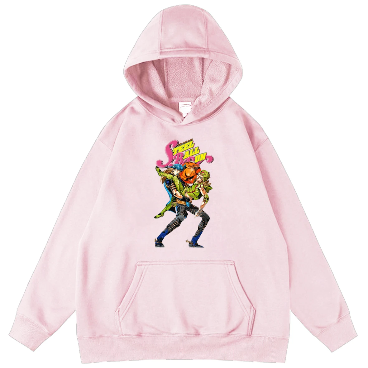 

Anime JoJo Bizarre Adventuren Print 2021 New Men Oversized Sweatshirts Pullover Street Hooded Fleece Clothes Hip Hop Hoodies
