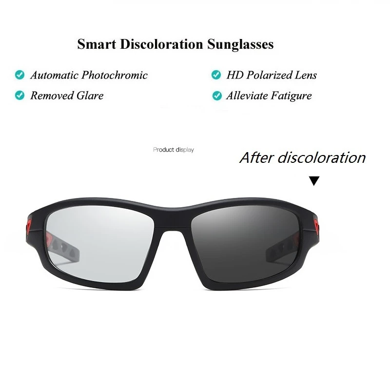 Мужские спортивные фотохромные поляризационные солнцезащитные очки es