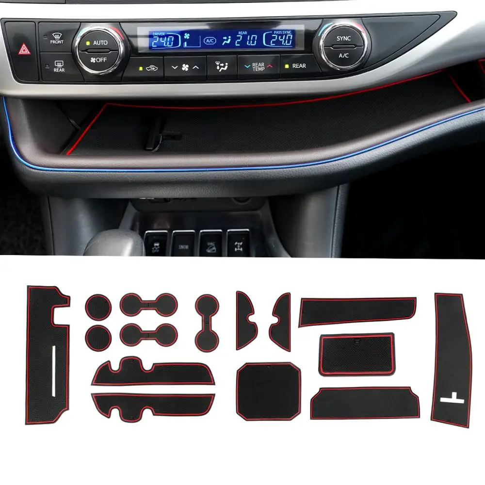 Автомобильные коврики Senzeal слот-коврик для двери Toyota Highlander 2014 2015 2016 2017 2018 2019 |