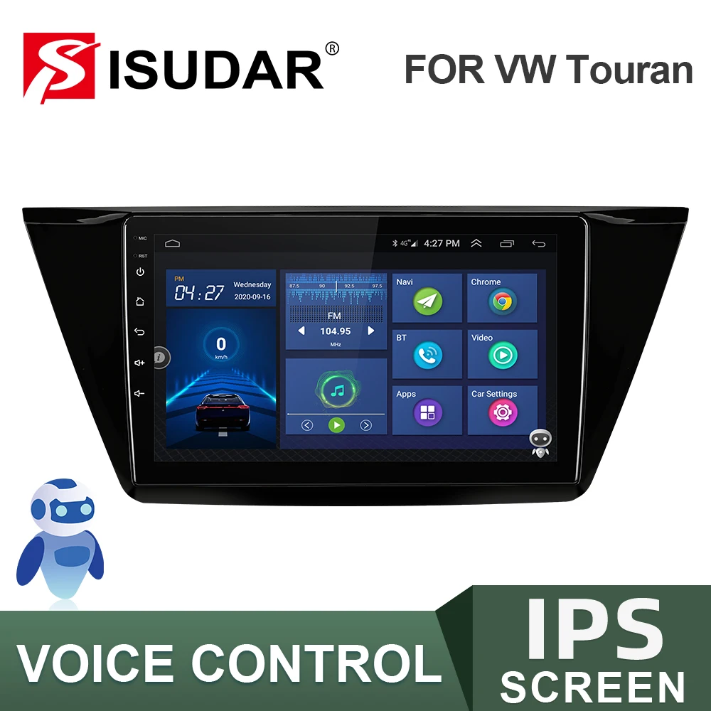 Авторадио ISUDAR V57S Android для VW/Volkswagen/TOURAN 2016 стереоприемник Автомагнитола с экраном