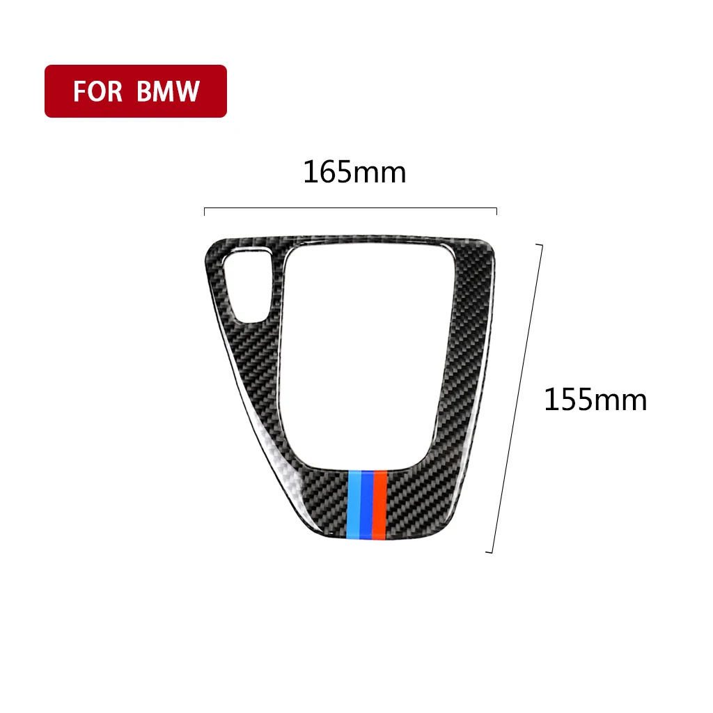 Carbon Fiber Car Gear Shift Panel Sticker For BMW E90 E92 E93 3 Series 2005-2012 M Performance Trim Decals Interior Accessories |