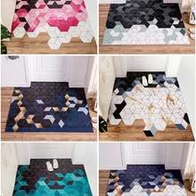 Nordic geometry home door mat Entrance hall carpet Pu leather floor mat INS Door mat Living room floor mat bathroom non-slip rug Nordic geometry home door mat Entrance hall carpet Pu leather floor mat INS Door mat Living room floor mat bathroom non-slip rug