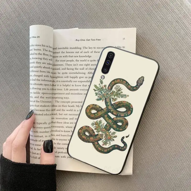 

Flower dragon snake Phone Case For Samsung galaxy S 7 8 9 10 20 edge A 6 10 20 30 50 51 70 note 10 plus