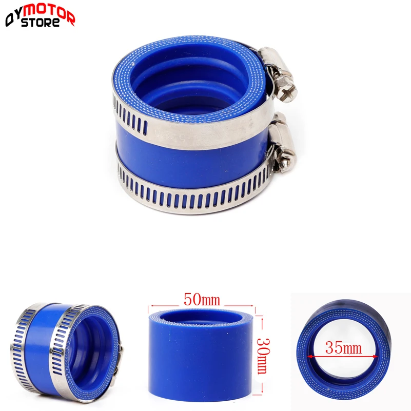 High-quality 35mm Motorcycle Rubber Adapter Inlet Intake Pipe For For Mikuni PWK Koso OKO Keihin Carburetor