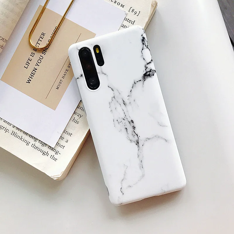 Матовый мраморный чехол для телефона Huawei Mate 20 30 Lite Pro матовый мягкий